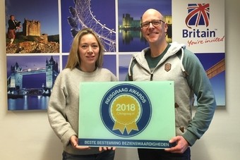 Engeland wint Reisgraag Award 2018