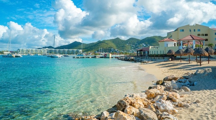 Het Caribische eiland Sint Maarten
