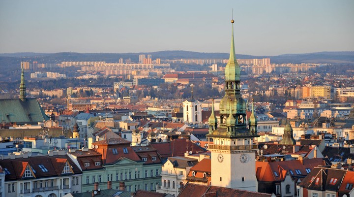Skyline stad Brno - Tsjechië
