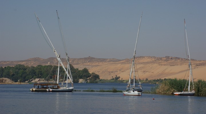 Feluca`s Aswan Egypte vakantie