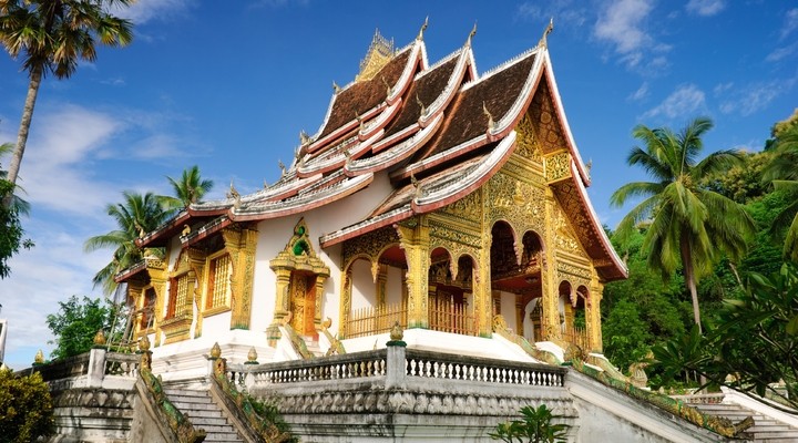 Een tempel in Luang Prabang