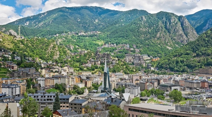 Andorra la Vella, de hoofdstad van Andorra