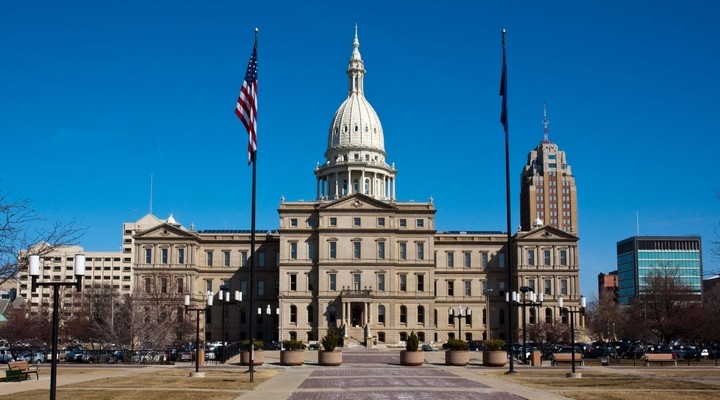 Michigan State Capitol Building in Lansing