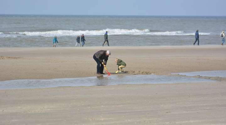 Het strand van Egmond aan Zee