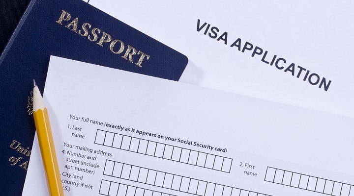 Een visumaanvraagformulier