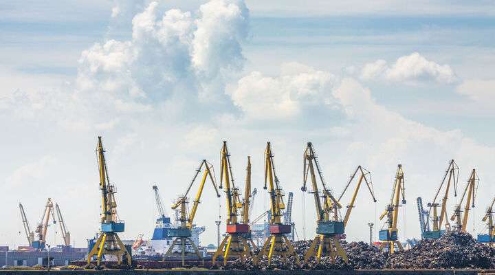 De haven van Constanta