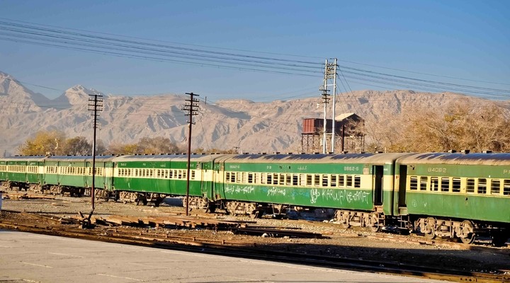 Trein in Quetta, Pakistan