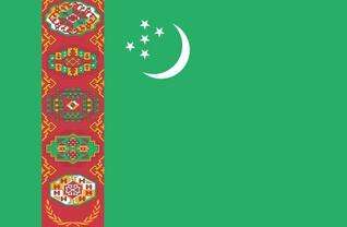 Vlag Turkmenistan
