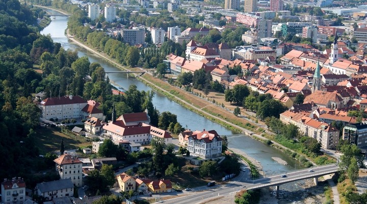 Uitzicht op de stad Celje - Slovenië