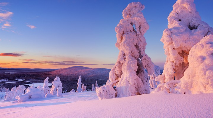 Het landschap van Fins Lapland