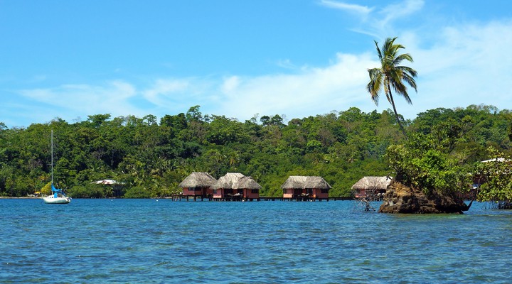 Rieten hutjes, Caribische Zee, Bocas del Toro