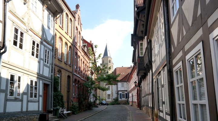 De straten van Hildesheim