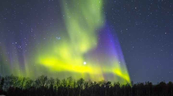 Het noorderlicht in Finland