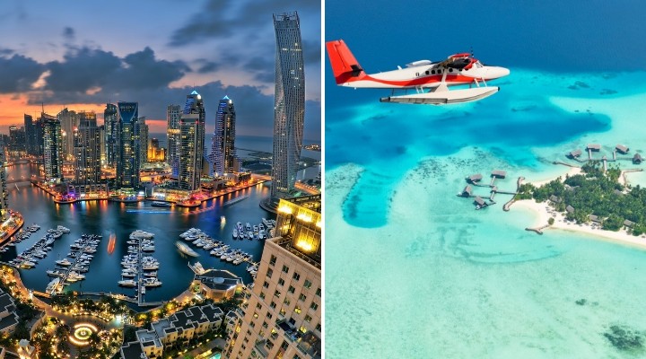 De combinatie Dubai & de Malediven