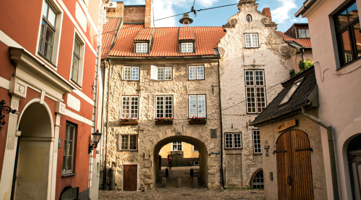 de Zweedse poort in Riga