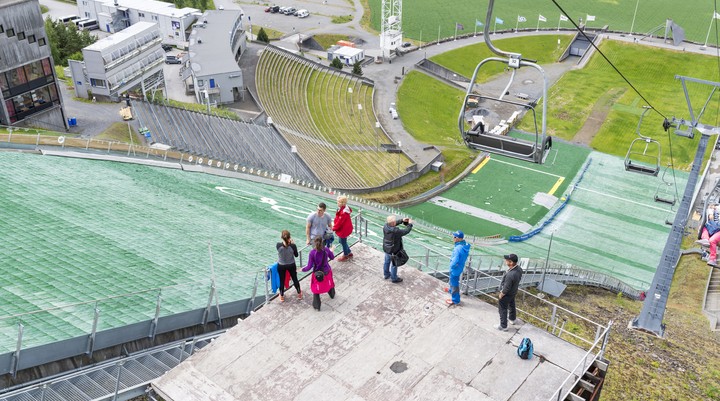 Oude skischans