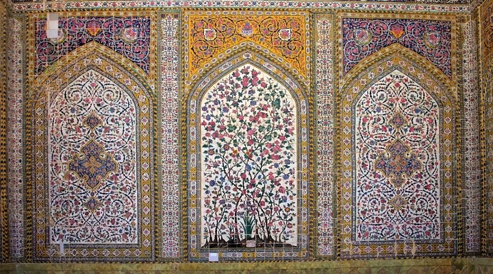 Muur in Moskee Iran