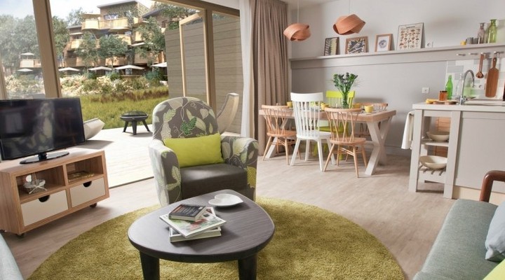 Een van de cottages op het park