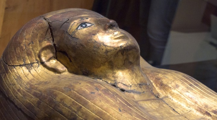 Mummie in het Egyptisch Museum, Caïro