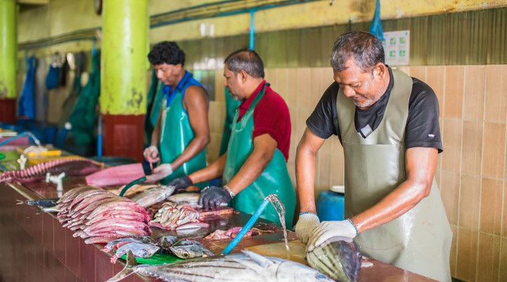 Vismarkt in Malé