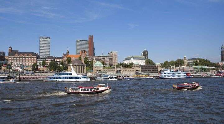 Skyline Hamburg Duitsland