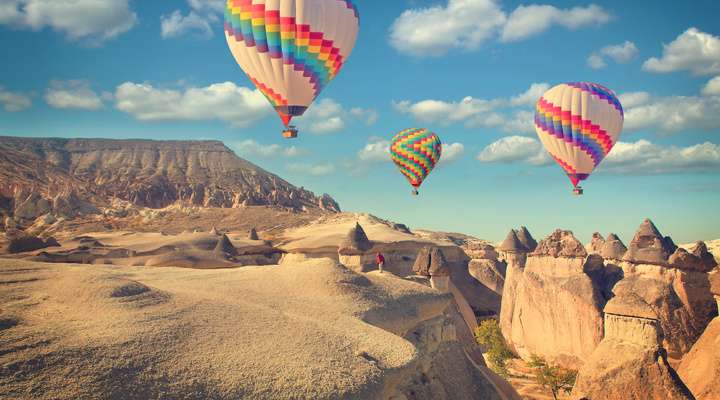 Ballonvaart boven Cappadocië