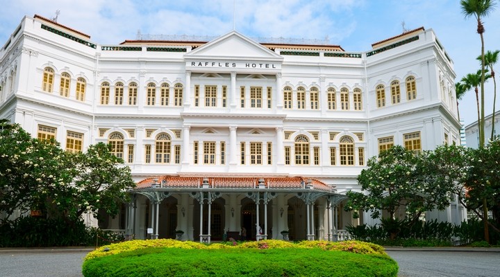 Raffles hotel in Singapore