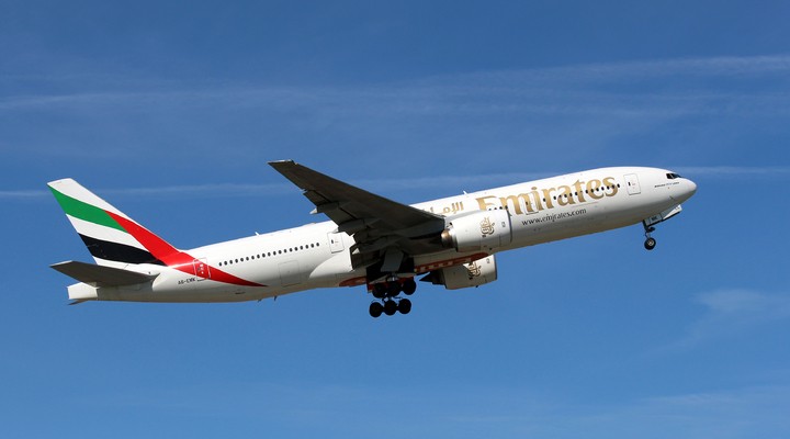 Emirates vliegtuig