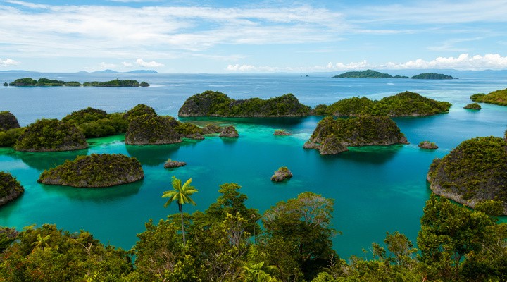 Raja Ampat eilanden in Indonesië
