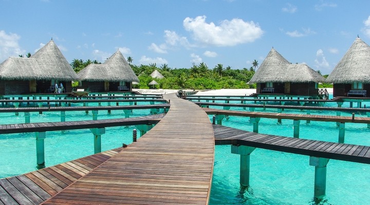 Vakantiehuisjes op de Malediven