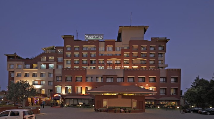 Het Radisson Hotel Kathmandu 's nachts