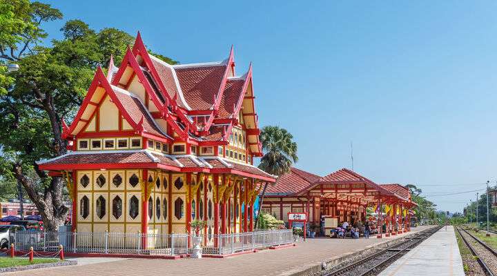 Het treinstation van Hua Hin
