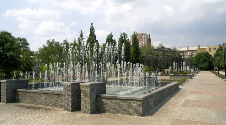 Fonteinen Donetsk, Oekraine