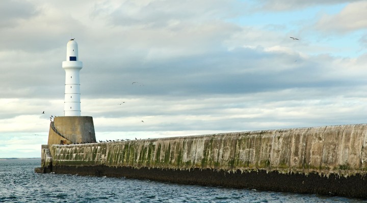 Vuurtoren in Aberdeen, Schotland