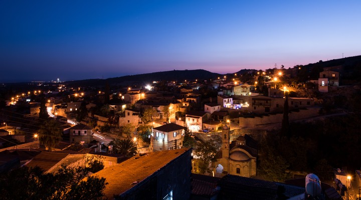 Het plaatsje Tochni in Cyprus