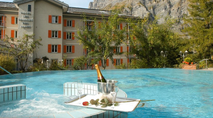 Hotelzwembad in Leukerbad