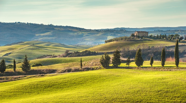 Groene landschap van Toscane