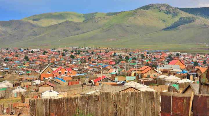 Uitzicht op Ulaanbaatar, Mongolië