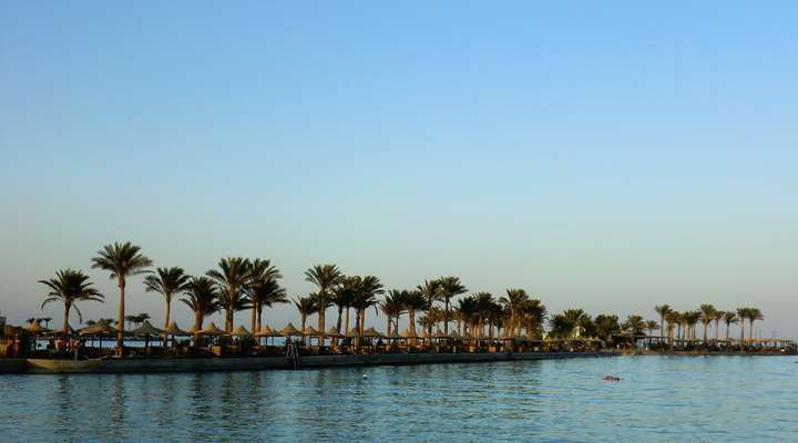 Strand van Hurghada, Egypte