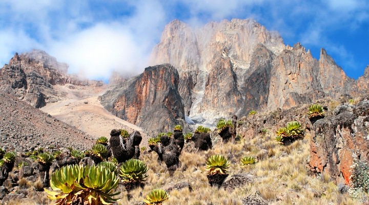 Bergbeklimmen van de Mount Kenya