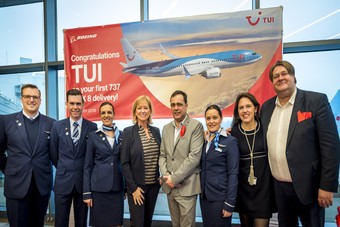 Eerste Boeing 737 MAX voor TUI