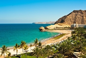 De kust van Oman