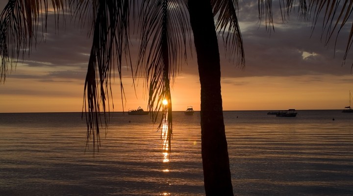 Zonsondergang Negril in Jamaica