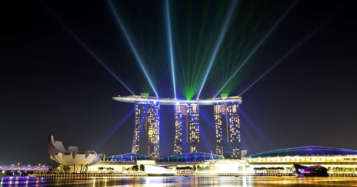 De hoofdstad van Singapore