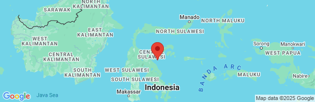 Landkaart Sulawesi
