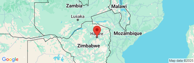 Landkaart Harare