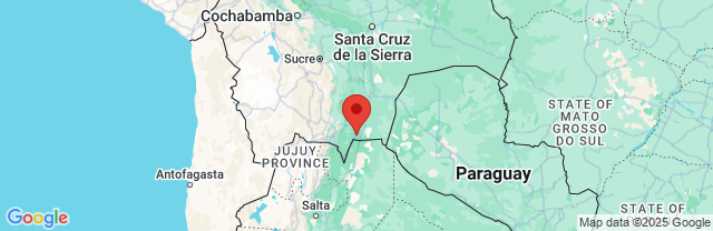 Landkaart Tarija