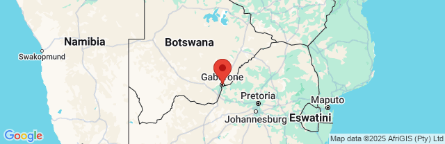 Landkaart Gaborone