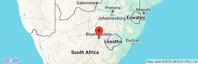 Landkaart Bloemfontein