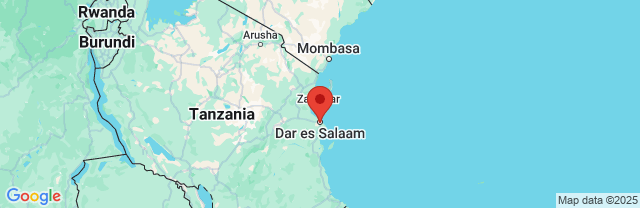 Landkaart Dar es Salaam